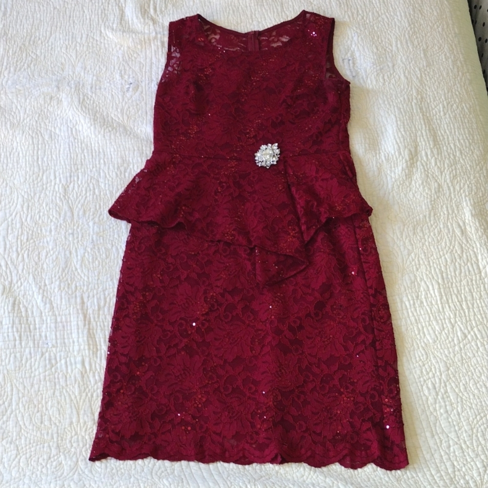 Red wine dress
